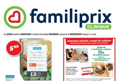 Familiprix Clinique Flyer August 8 to 14