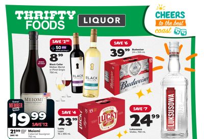 Thrifty Foods Liquor Flyer August 8 to 14