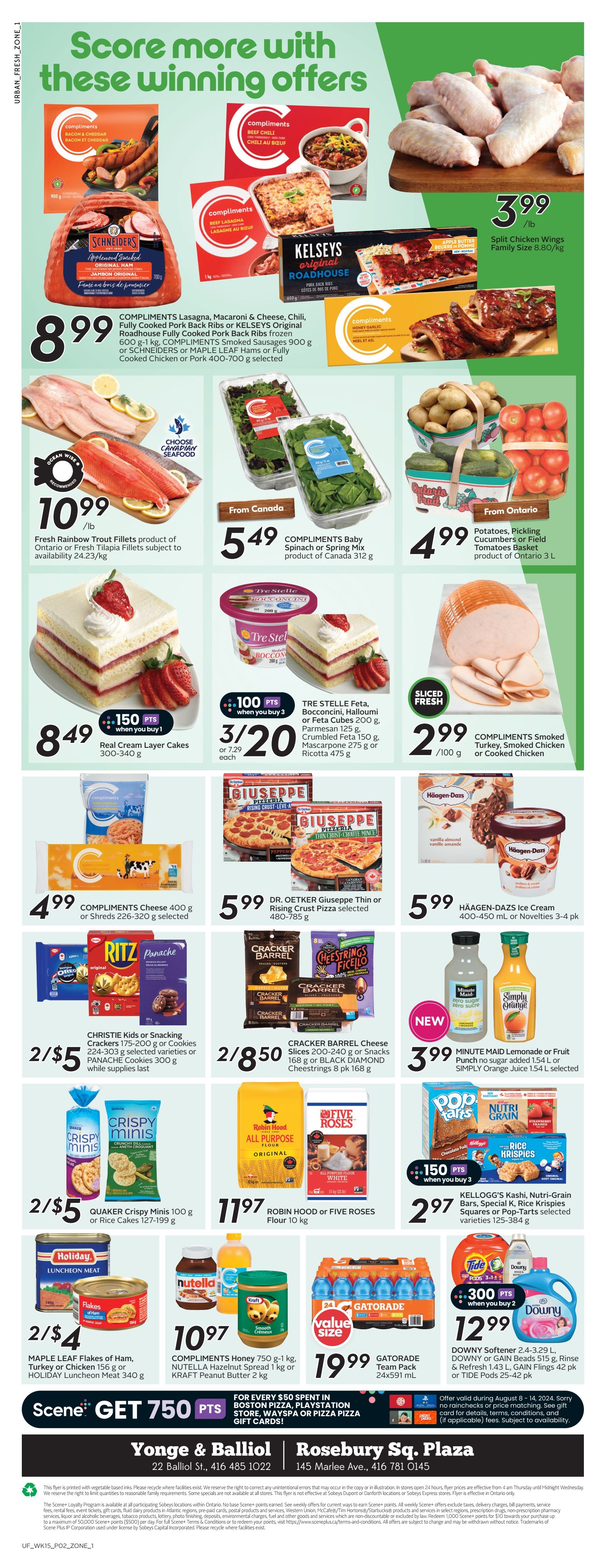 Sobeys Urban Fresh Flyer August 8 to 14