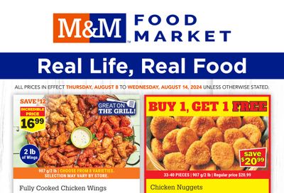 M&M Food Market (Atlantic & West) Flyer August 8 to 14