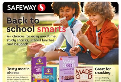 Safeway (BC) Back To School Flyer August 8 to September 18