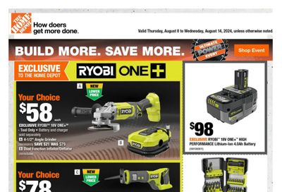 Home Depot (Atlantic) Flyer August 8 to 14