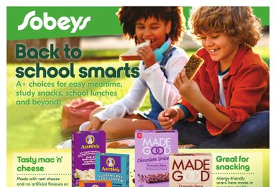 Sobeys (AB, SK, MB) Back To School Flyer August 8 to September 18