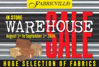 Fabricville Flyer August 1 to September 1