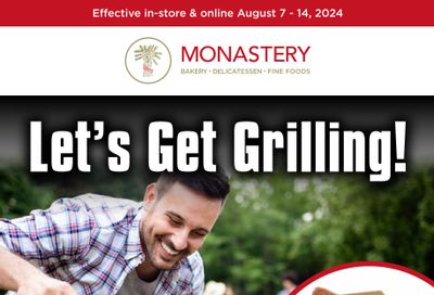 Monastery Bakery Flyer August 7 to 14