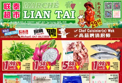 Marche Lian Tai Flyer August 8 to 14