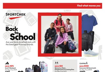 Sport Chek Back To School Flyer August 8 to September 4