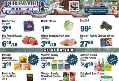 Bulkley Valley Wholesale Flyer August 8 to 14