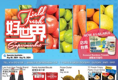 Field Fresh Supermarket Flyer August 9 to 15