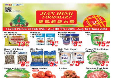 Jian Hing Foodmart (Scarborough) Flyer August 9 to 15