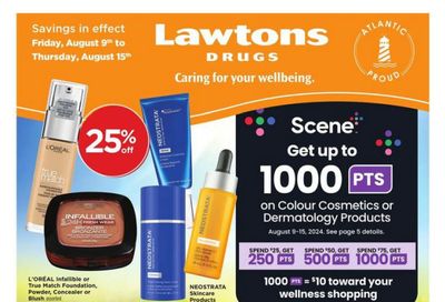 Lawtons Drugs Flyer August 9 to 15