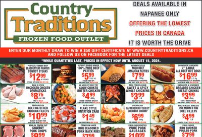 Country Traditions Flyer August 8 to 15