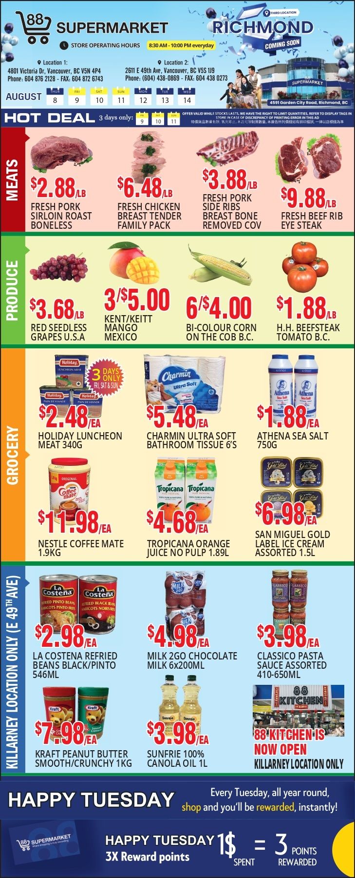 88 Supermarket Flyer August 8 to 14