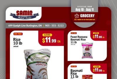 Samir Supermarket Flyer August 10 and 11