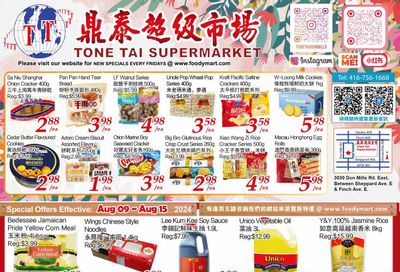 Tone Tai Supermarket Flyer August 9 to 15