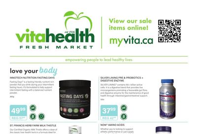 Vita Health Fresh Market Flyer August 8 to 28