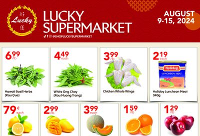 Lucky Supermarket (Winnipeg) Flyer August 9 to 15