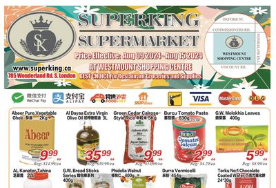 Superking Supermarket (London) Flyer August 9 to 15