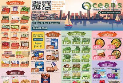 Oceans Fresh Food Market (Main St., Brampton) Flyer August 9 to 15