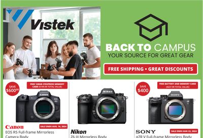 Vistek Flyer August 9 to September 5