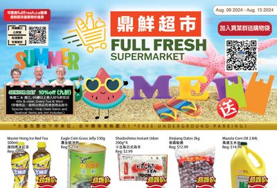 Full Fresh Supermarket Flyer August 9 to 15