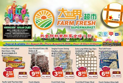 Farm Fresh Supermarket Flyer August 9 to 15