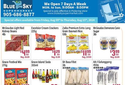 Blue Sky Supermarket (Pickering) Flyer August 9 to 15