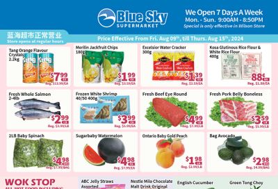 Blue Sky Supermarket (North York) Flyer August 9 to 15