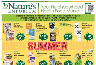 Nature's Emporium Weekly Flyer August 9 to 15