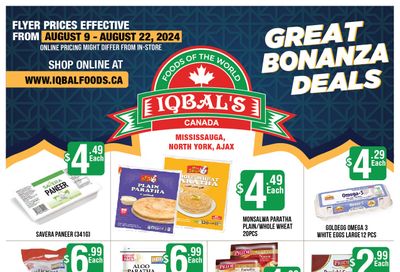 Iqbal Foods (Ajax, Mississauga, North York) Flyer August 9 to 22