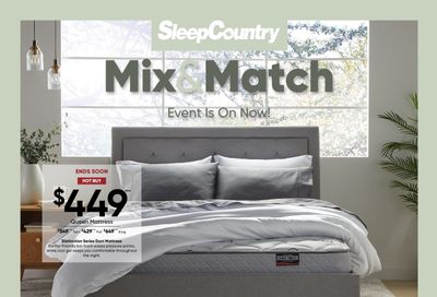 Sleep Country Flyer August 12 to 18