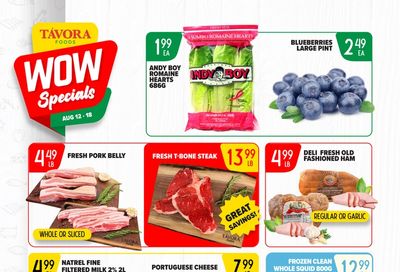 Tavora Foods Flyer August 12 to 18