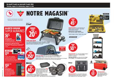 Canadian Tire (QC) Flyer August 15 to 21