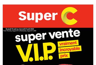 Super C Flyer August 15 to 21