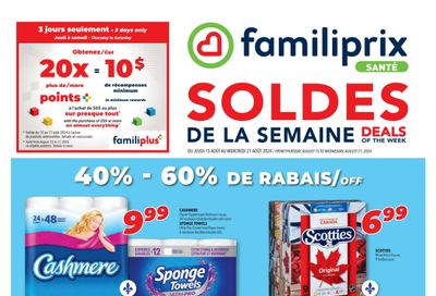 Familiprix Sante Flyer August 15 to 21