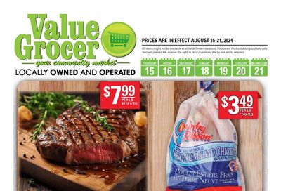 Value Grocer Flyer August 15 to 21