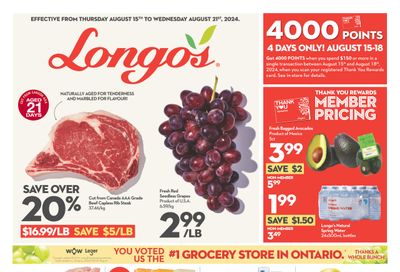 Longo's Flyer August 15 to 21