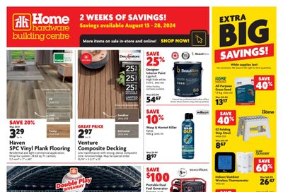 Home Hardware Building Centre (ON) Flyer August 15 to 28