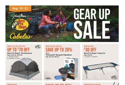 Cabela's Flyer August 15 to 21