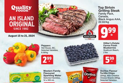 Quality Foods Flyer August 15 to 21