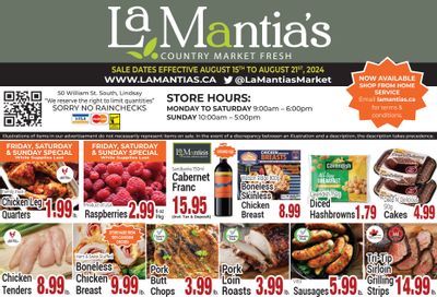 LaMantia's Flyer August 15 to 21