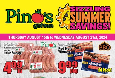 Pino's Flyer August 15 to 21