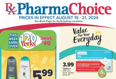 PharmaChoice (BC, AB, SK & MB) Flyer August 15 to 21