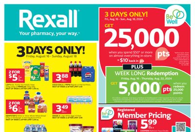 Rexall (ON) Flyer August 16 to 22