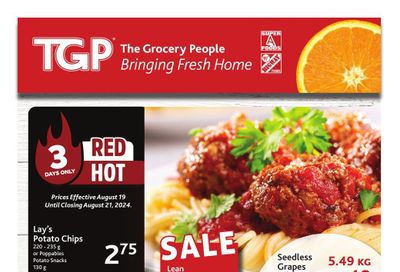 TGP The Grocery People Flyer August 15 to 21