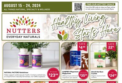 Nutters Everyday Naturals Flyer August 15 to 21