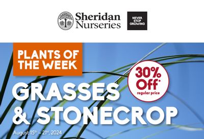 Sheridan Nurseries Flyer August 15 to 21