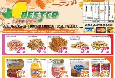 BestCo Food Mart (Etobicoke) Flyer August 16 to 22