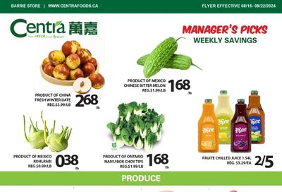 Centra Foods (Barrie) Flyer August 16 to 22