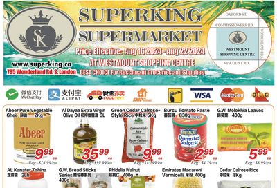 Superking Supermarket (London) Flyer August 16 to 22